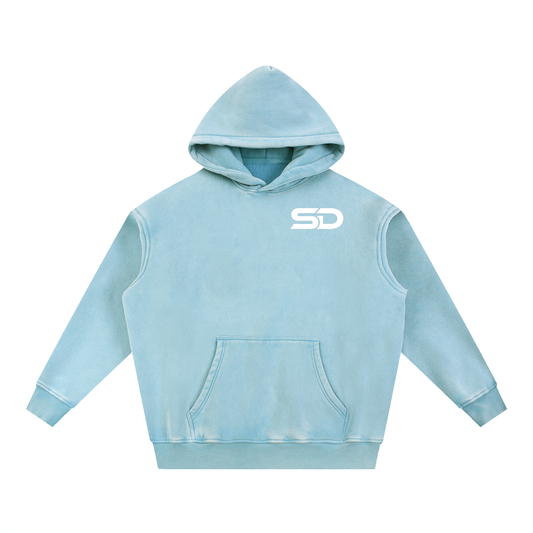 Snow Wash Fleece Oversize Stamina depletion “Don’t Die Wondering”hoodie.