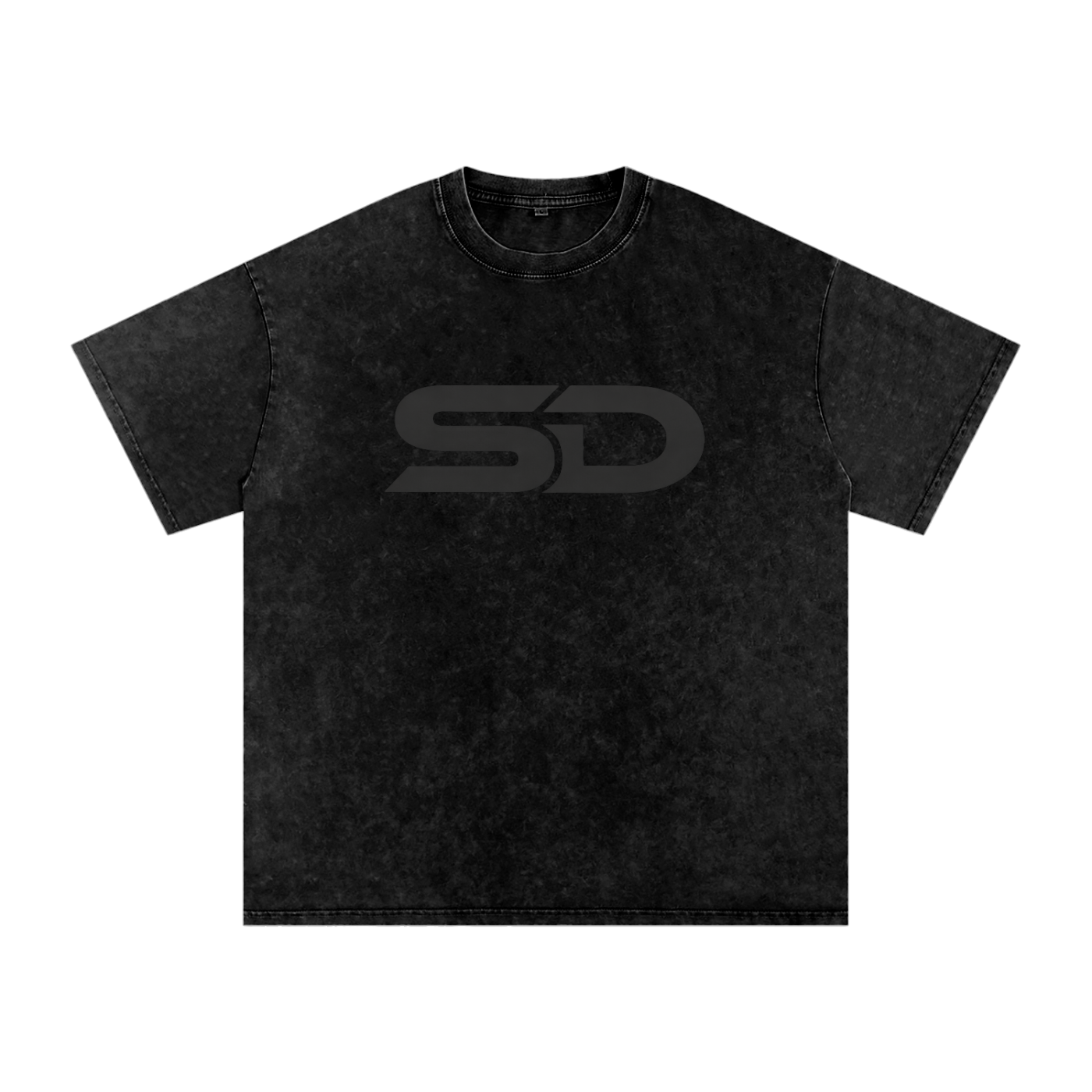 Stamina Depletion Snow Washed Oversized T-Shirt – Black
