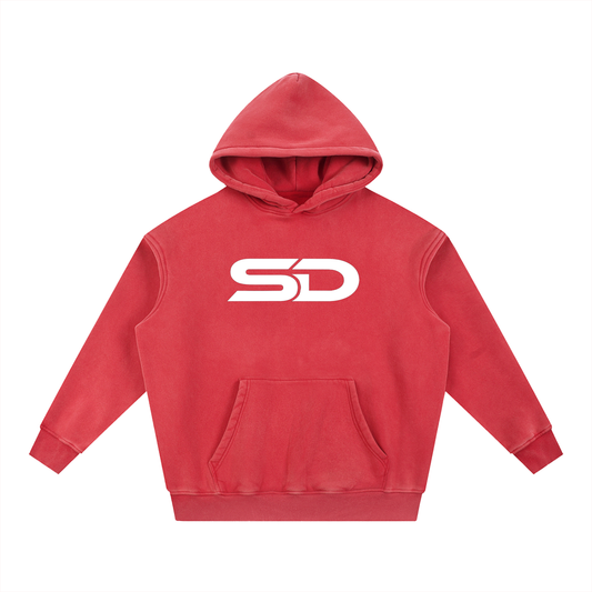 Snow Wash Fleece Oversize Stamina depletion hoodie “Don’t die Wondering”